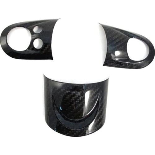 Carbon Steering Wheel Cover Trim Stick Steering Wheel Instrument Panel Cover Moulding for MINI COOPER R55 R56 R60 S