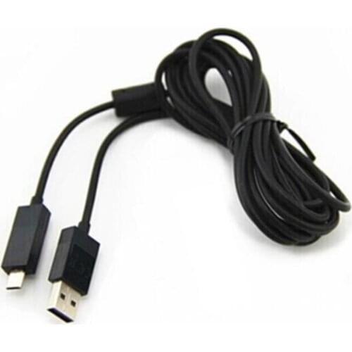Micro USB Charger Data Cable for PS4 Xbox One Wireless Controller PSV2000 2.7M with led 500 pieces
