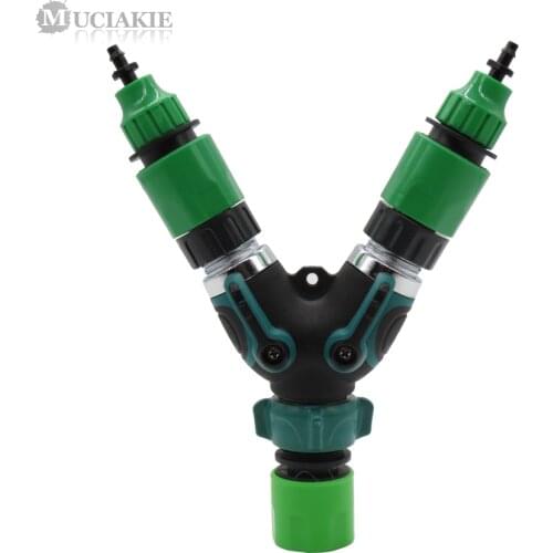 MUCIAKIE 1PC Water Kits of 3/4" Male Thread Valve Switch with 4mm 8mm Hose Coupling Adapter Garden Irrigation tool Connector