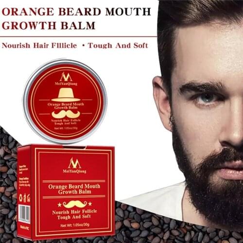 Mens Plant Dense Tough Beard Care Cream Moisturizing Smooth Promote Growth Lubrication Cream Beard Care Cream