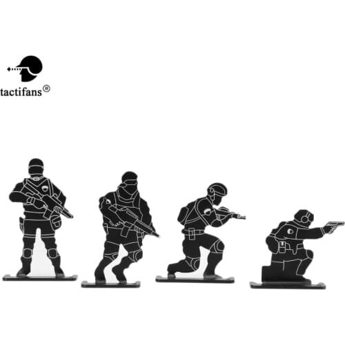 Soldier Human Form Target Set Outdoor AEG GBB Airsoft Shooting Training Practicing Metal Target Shooting Paintball Accessories