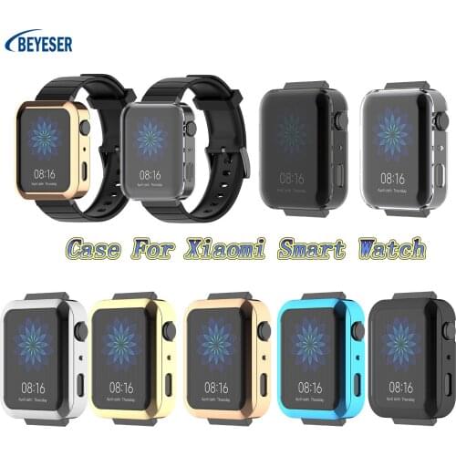 New Style For Xiaomi Smart Watch Fitness All-Inclusive Screen Anti-Scratch Protective Cover Electroplating TPU Protective Case