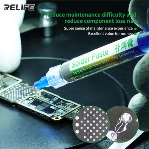 RELIFE RL-405 Solder paste for jump wire CPU soldering tail charger repair lead-free