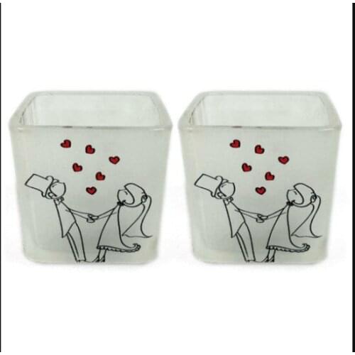 Cin Ali & cin Bu Patterned 2'li candle Holder-Penholder candle and candlestick свеча и подсвечник vela y candelero