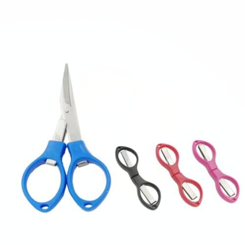 Mini Portable folding Scissors Fishing line scissors office scissors household scissors wholesale Sewing Tailor Trimming