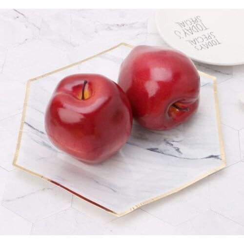 Realistic Lifelike Artificial Fruit Red Delicious Kitchen Fake Display Food Decorative Craft 67JB