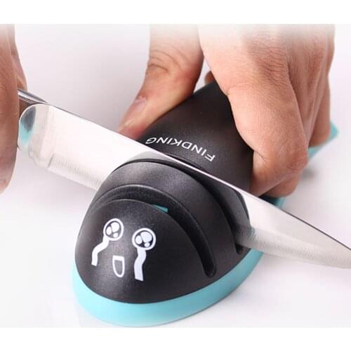 New Mini Knife Sharpener Creative Fish Shape 2 Stages (Diamond & Ceramic) Knife Sharpener Kitchen Tool Bar