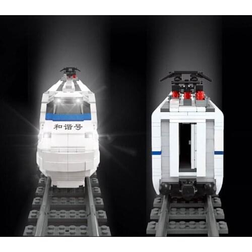 Mould King 12002 City World Railway The CRH2 High-Speed Train Remote control train Building Blocks bricks Kids Toys Boys Gifts
