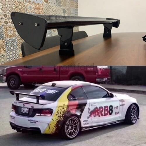 For BMW 1M M3 E82 E87 E90 E92 E93 F30 F10 Revozport Style GTS Carbon Fiber Material Rear Spoiler Tail Trunk Wing Boot Molding