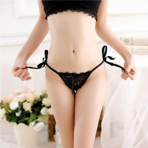 Women Lace Panties Fashion Underpants Transparent Sexy Female Briefs Low Waist Cotton Crotch Elastic Underwear Solid Color