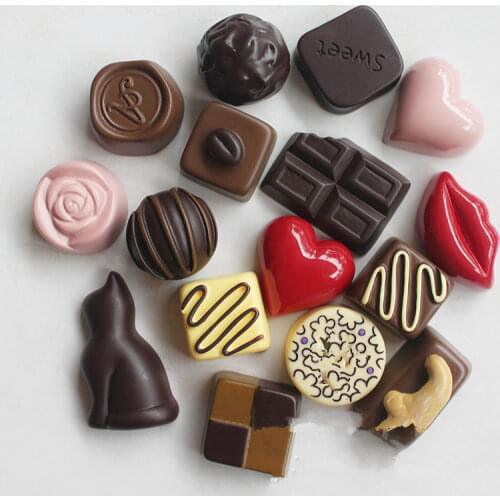 1PC New Magnetic Chocolate Fridge Magnet Simulation Food DIY Trendy Information Message Refrigerator sticker Home Decoration