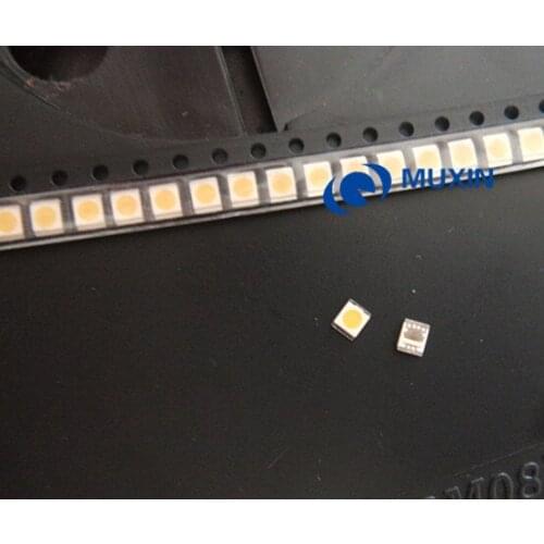 100PCS/Lot SEOUL 3528 2835 SMD LED Beads 1W 3V Cold White 100LM For TV/LCD Backlight SBWVT120E