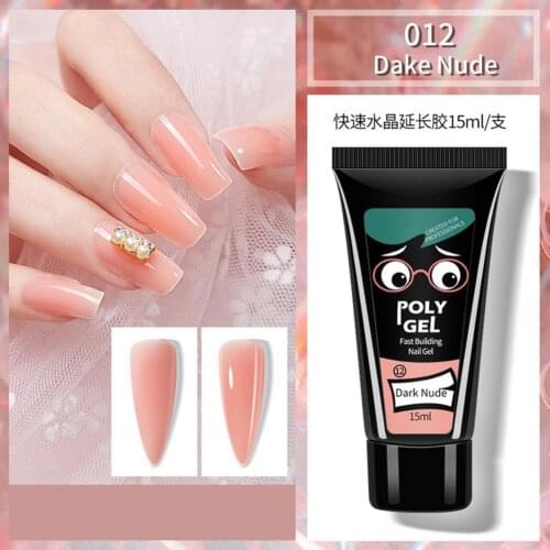15ml Extension Glue Painless Long Lasting Builder Gel Safe Fast Building Nail Gel for Party