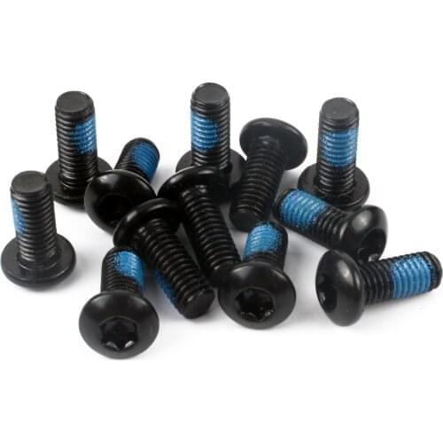 15 PCS MTB Moutian Road Bike Bicycle M5x10mm Disk Brake Rotor Bolts T25 Torx Screws