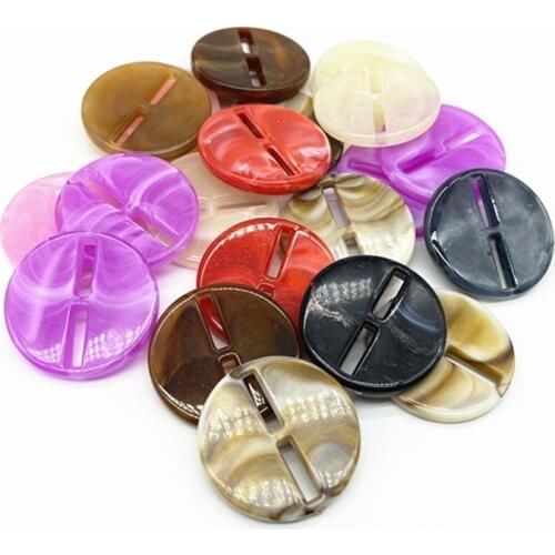 10 pcs 2 Hole Disc Shape Imitation Natural Stone Acrylic Beads Clouds Effect Beads For Jewelry Makeing DIY Accessory