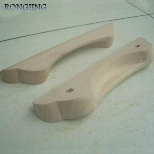 2x Wooden Kitchen Cabinet Drawer Handles Cupboard Wardrobe Handles Closet Cabinet Bars Furniture Solid Wood Pulls Shoes Box