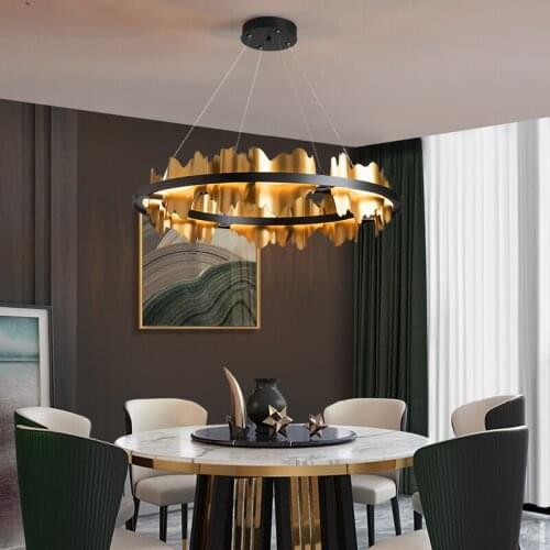 2020 trend art creative European and American lamps light luxury living room simple household design sense chandelier