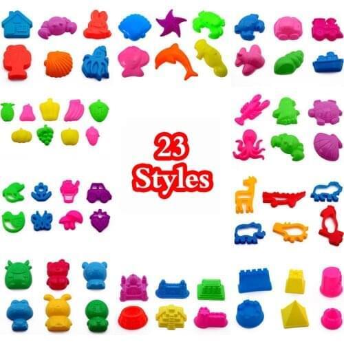 23 Styles Child Kid Model Building Kits Portable Castle Sand Clay Mold Building Pyramid Sandcastle Beach Sand Toy