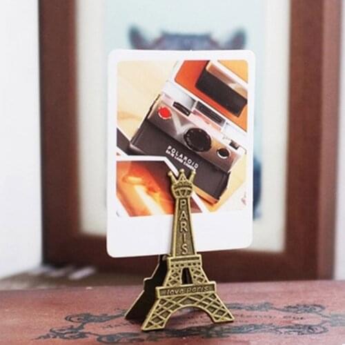 3pcs Effiel Tower Paris Memo for Message Decoration Lomo School Cute Supply Children 670 Metal Paper Clip