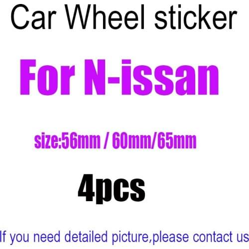 4pcs 3D 56mm 60mm 65mm car sticker Wheel Center Hub sticker Rim Creative badge covers decoration sticker accessories RC