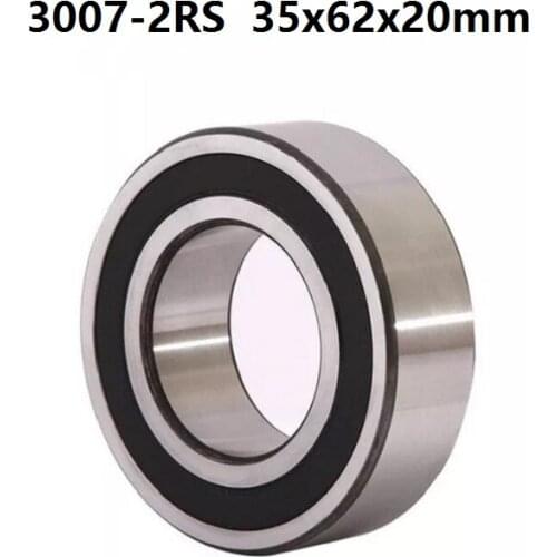 5pcs 3007-2RS 3007RS 3007 2RS RS 35x62x20 mm Double Row Angular Contact Ball Bearing sealed 35*62*20mm