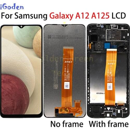6.5'' Display For Samsung Galaxy A12 lcd A125 A125F SM-A125F/DS A125M LCD Display Touch Screen Digitizer Assembly Replacement