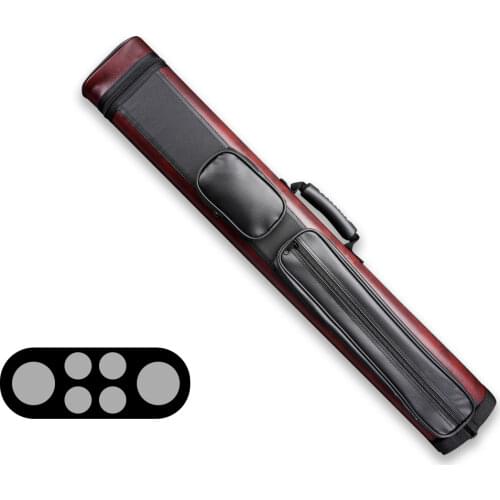 Billiard Cue Case 1/2 Rod Box PU Cue Case 6 Holes Two Choices Pool Cue Carrying Billiard Bag Billiard Accessories