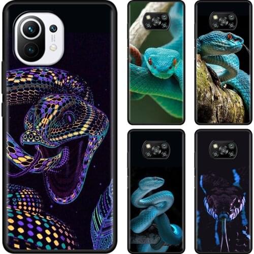 Colorful And Mesmerizing Snakes Smartphone Case For xiaomi mi 11 Ultra 10 10T 9T Pro 10S 8 Lite A3 Cover TPU Shell Soft Funda