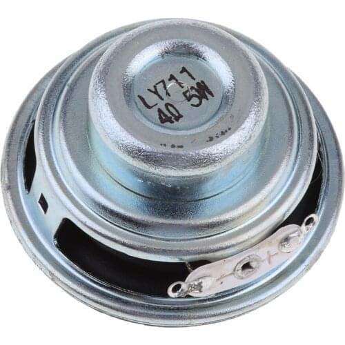 Dolity 45mm 4Ohm 5W Full Range Audio Speaker Round Loudspeaker 16 Coil Rubber Edge