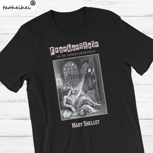 Frankenstein T Shirt The Modern Prometheus Mary Shelley Book Gift Horror T Shirt Classic Books Book Shirt