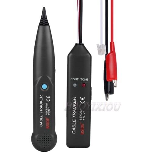 FWT21 Safety With Carrying Bag Wire Finder Portable Location Test Cable Tracker Telephone Line Handheld Tone Generator Detector
