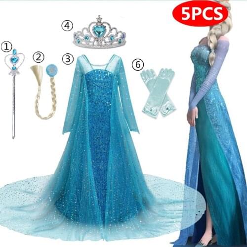 Halloween Girls Dresses Kids Carnival Cosplay Party Princess Costume Children 4 5 6 7 8 9 10 Year Dress Up Christmas Clothes