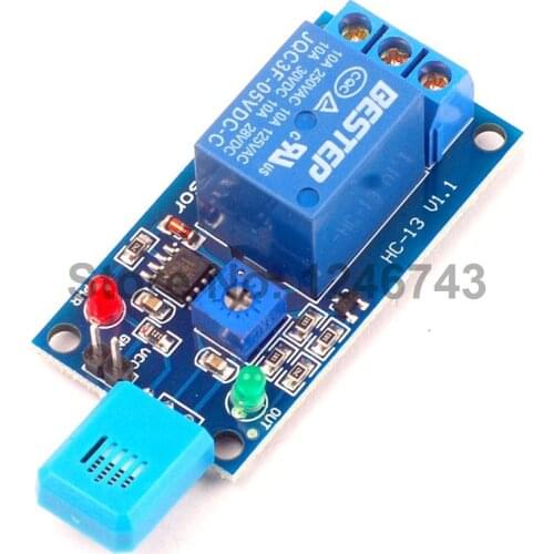 1PCS 5V Humidity Sensitive Switch Relay Module Humidity Controller Humidity Sensor Module