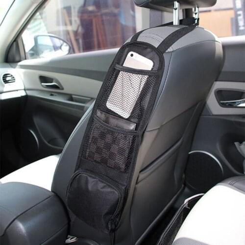 Car Seat Organizer Auto Seat Side Storage Hanging Bag Multi-Pocket Drink Holder Mesh Pocket Car Styling Organizer Phone Holder