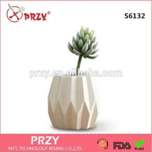 Simple design modern wind garden pot silicone mold Nordic Ceramic 3D Vase Flower Ornament Home Decoration cement pots molds