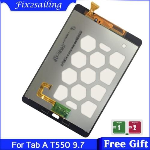 Tested LCD For Samsung Galaxy Tab A 9.7 SM-T550 T550 T551 T555 Lcd Display Touch Screen Digitizer Free shipping
