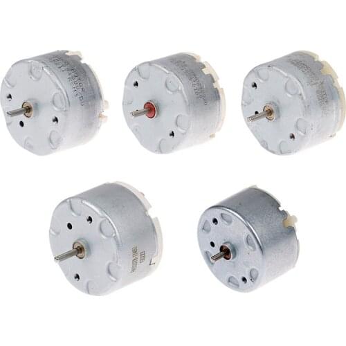 RC500 Motor Micro 32mm Round Spindle Motor for Robot Sweeper DC 6V 9V 12V