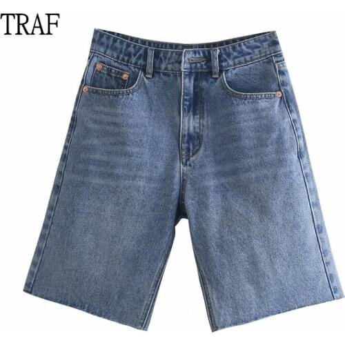 Женские джинсовые шорты TRAF China At AliExpress