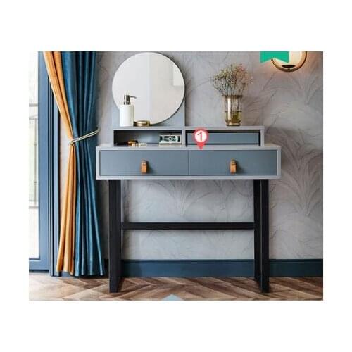 Dressing table, bedroom, economy style, INS style, simple post-modern small family, iron art, mini Nordic net red dressing table