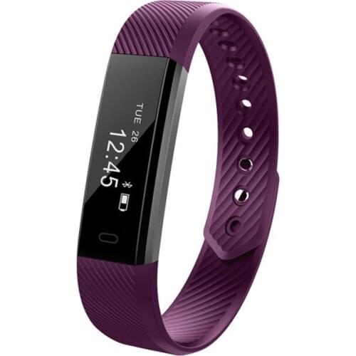 Smart Fitness Tracker,ID115 Smart Wristband Fitness Bracelet Touch Screen OLED Waterproof Instant Message Sleep TrackerSmartband