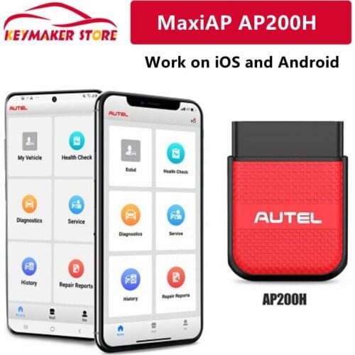 Good quality MaxiAP AP200H Wireless Bluetooth OBD2 Scanner for All Vehicles Work on iOS and Android