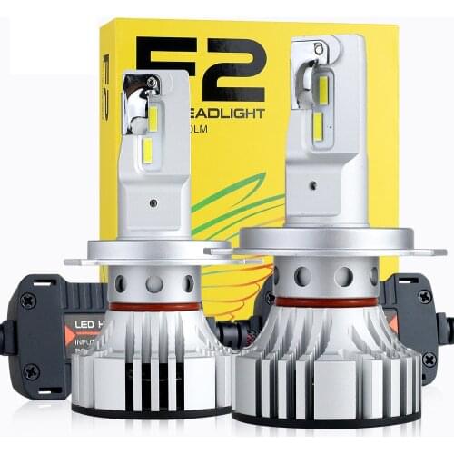 1 Set H4 F2 Car LED Headlight 9003 H1 H7 H8 H9 H11 9005 9006 HB3/4 9012 72W 12000LM CSP Chips Turbo Fan 6000K Front Lamps Bulbs