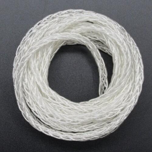 1Meter FENGRU 8 Shares 80 Cores Sterling silver Replacement Audio Cable Earphone Maintenance Wire Earphone Accessories
