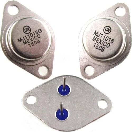 2PCS MJ11015G MJ11015 30A/120V TO-3 Golden Seal Power Transistor To Tube MJ11016G