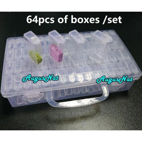 Diamond painting box rhinestone pictures tools diamond embroidery accessories resin beads organizer mosaic puzzle storage boxes