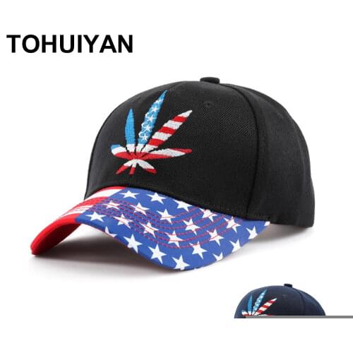 TOHUIYAN Baseball Cap For Men USA Embroidery Snapback Hat Streetwear Hip Hop Caps Women Fashion Sun Hat Gorra Hombre Sports Caps