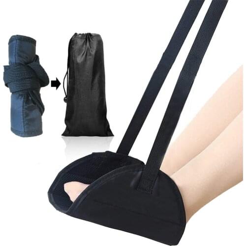 Portable Travel Airplane Footrest Hammock Made With Premium Memory Foam Foot Resting Hammock For Travel Office Home