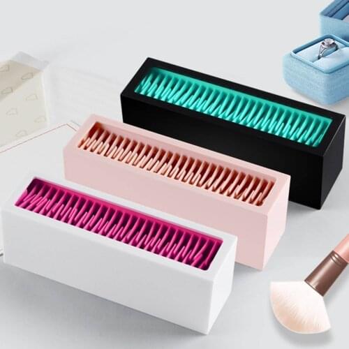 Creative Silicone Lipstick Storage Rack Desktop Cosmetic Lip Gloss Lip Glaze Storage Box Multi-Frame Eyebrow Pencil Shelf
