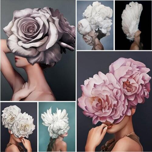 DIY 5D Handmade Flower Decoration Diamond Painting Full Round Drill Embroidery Cross Stitch Kit Mosaic Needlework Wall Artwork