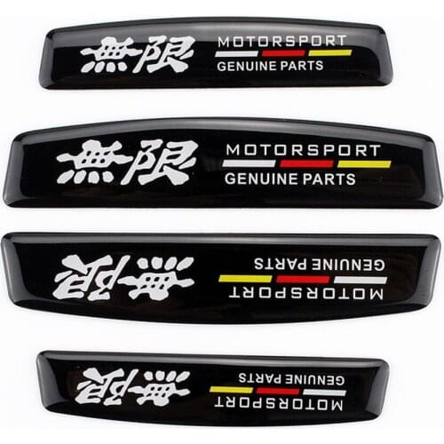 For Mugen Motorsport Logo Car Door Emblem Cover Scratch For Honda Civic 2017 Accord CRV City Jazz H-RV Crosstour Odyssey Fit